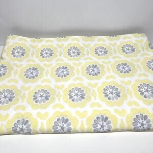 Pottery Barn Kids Cotton Yellow Floral Duvet Cover Full Queen Size